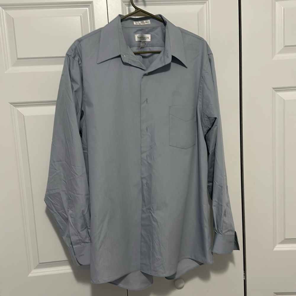 Van Heusen Grey Men’s Dress Shirt 16.5 34/35